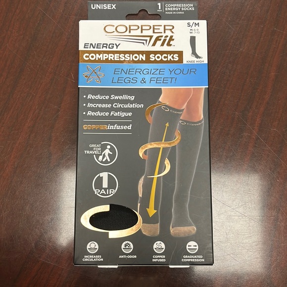 Cooper Fit Compression energy socks unisex lot of 3 - Picture 1 of 3